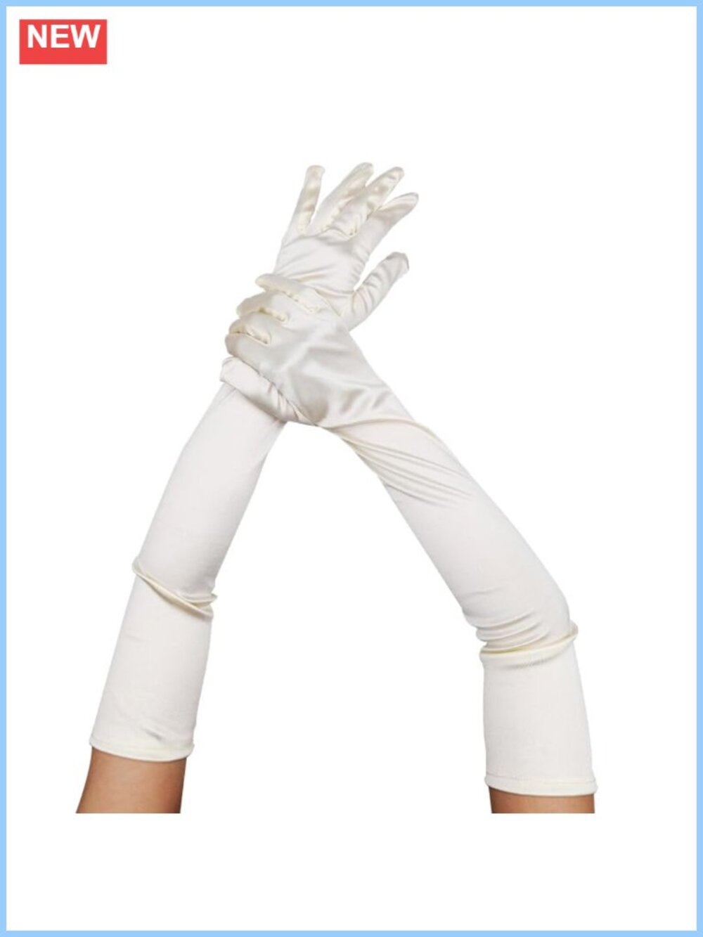 Stretchy Satin Long Opera Gloves Elbow Length for Wedding Cosplay